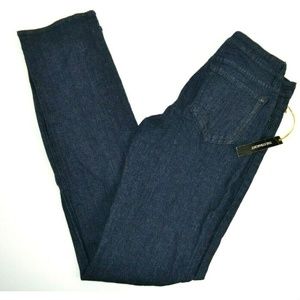 Just Fabulous Straight Leg Blue Jeans, Dark Wash Stretch Denim NEW